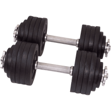 Load image into Gallery viewer, One Pair of Adjustable Dumbbells Cast Iron Total 105 Lbs